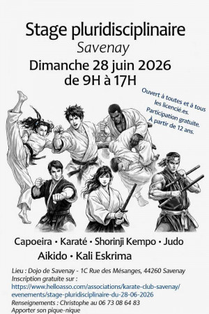 📢 Stage pluridisciplinaire 2026