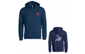 Sweat hoodie basic bleu 021021